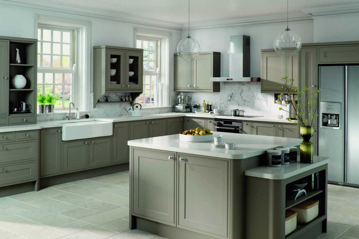 Tullymore kitchen in Stone grey