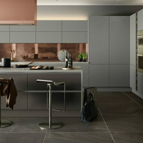 Urban Linea Light Grey and Stone Grey kitchen